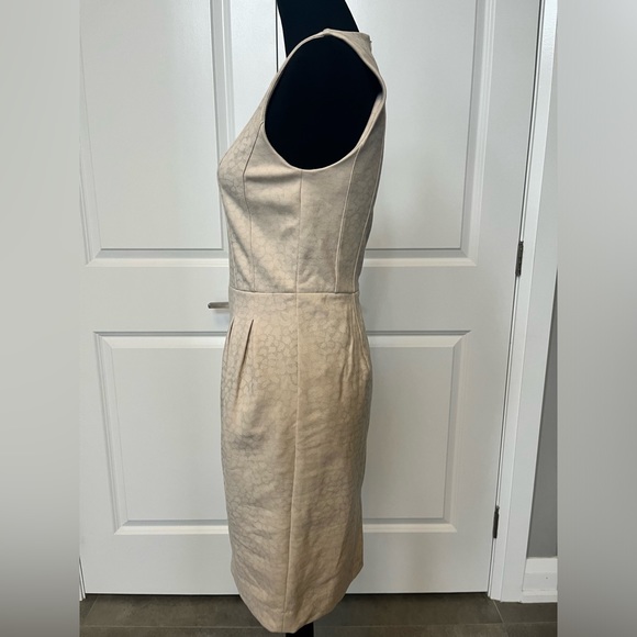 Banana Republic cream leopard sheath dress size xs item 07-37 - Picture 3 of 11
